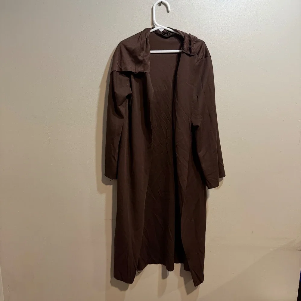 Star Wars‎ Rubies Kids Brown Jedi Robe Costume Hooded Cloak Halloween Cosplay